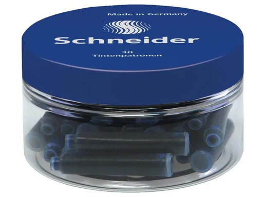 [90073956 953981] Schneider Tintenpatrone 30 Stück, Blau