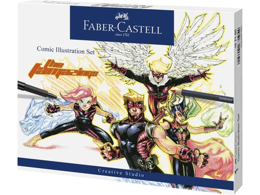 [90074096 1036372] Faber-Castell Tuschestift Pitt Artist Pen Comic Illustration 15er Etui