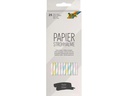 Folia Strohhalm Papier, 25 Stück,  Pastell Streifen