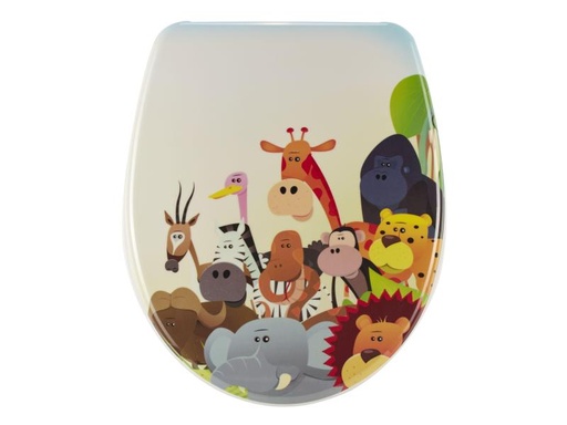 [90074285 1017253] diaqua® Toilettensitz Nice Animals Absenkautomatik, Mehrfarbig