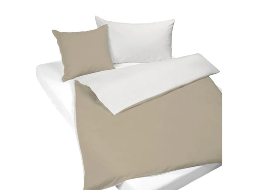 [90074324 1089274] Nobilium Kopfkissenbezug Mia 50 x 70 cm, Ivory/Taupe