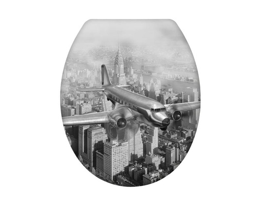 [90074353 745141] Wenko Toilettensitz Old-Time Plane