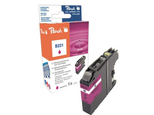 [90074502 664300] Peach Tinte Brother LC-221M Magenta