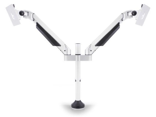 [90074531 326165] Multibrackets Tischhalterung Dual bis 10 kg – Weiss