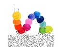 Braun + Company Papierservietten Bunte Raupe 33 cm x 33 cm, 20 Stück