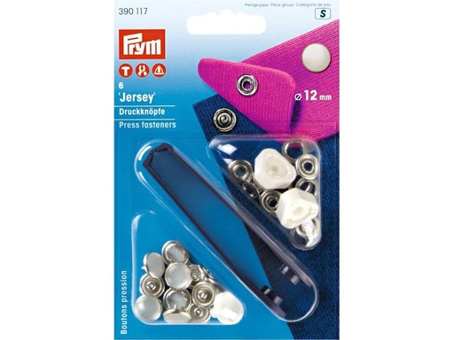 [90074653 1088017] Prym Druckknöpfe Jersey Kappe 12 mm, 6 Stück