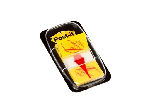 [90074759 765950] Post-it Page Marker Post-it «Sign here» Gelb, 1 Stück