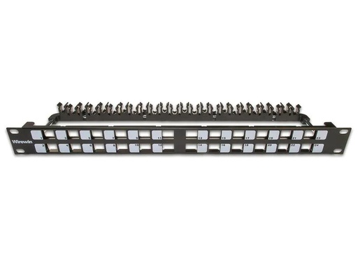 [90074766 295620] Wirewin Patchpanel 24 Port, Keystone, 1HE 19 Rack