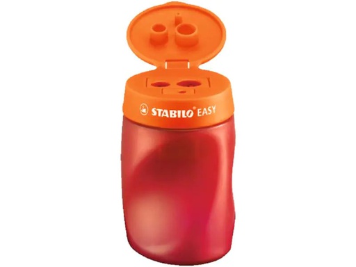 [90074862 1085342] STABILO Spitzer EASYsharpener 3 in 1 für Rechtshänder Rot