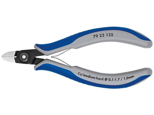 [90075360 846931] Knipex Präzisionsseitenschneider runder Kopf, 125 mm
