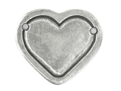 [90075413 790318] ImpressArt Metall-Anhänger Herz 1 Stück