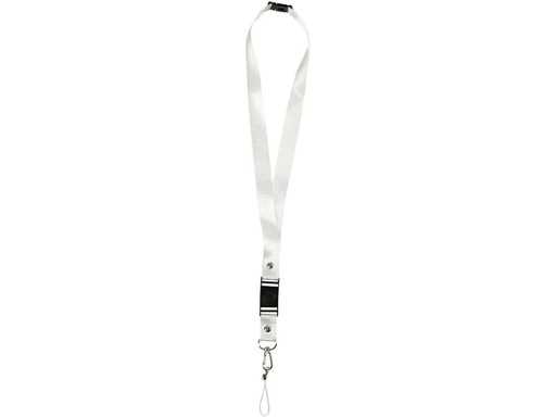 [90075521 663516] Creativ Company Schlüsselband 53 cm x 2 cm 5 Stück, Weiss