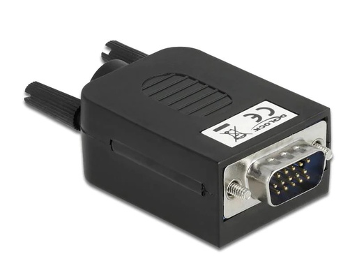 [90075788 978033] Delock Adapter VGA 10Pin Terminalblock Stecker mit Gehäuse