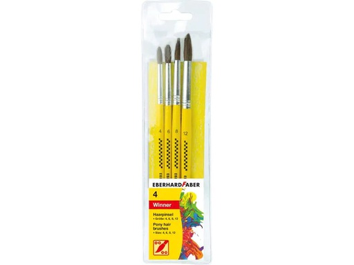 [90075861 1102131] Eberhard Faber Aquarellpinsel Ponyhaar Set, 4 Stück