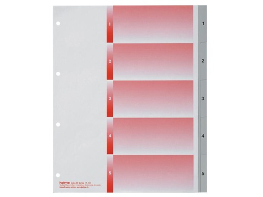 [90075946 830670] Kolma Register A4 XL KolmaFlex 1-5