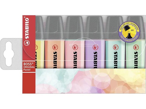 [90075983 576028] STABILO Textmarker Pastell 6 Stück