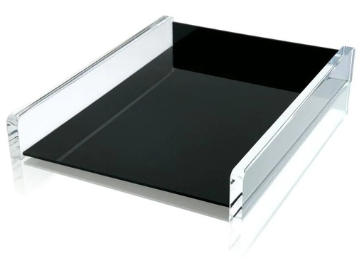 [90076157 139109] WEDO Ablagekorb Exklusiv-Serie Schwarz/Transparent