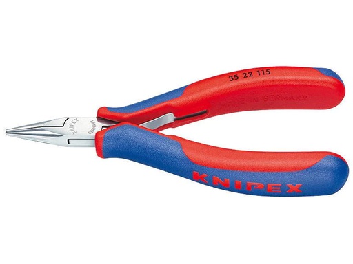 [90076273 518871] Knipex Elektronik-Greifzange 115 mm flache, runde Backen