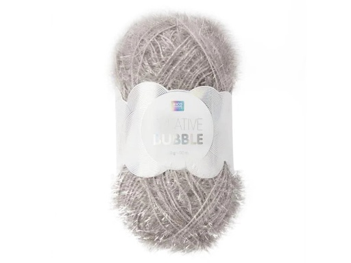 [90076302 945188] Rico Design Wolle Creative Bubble 50 g Silber