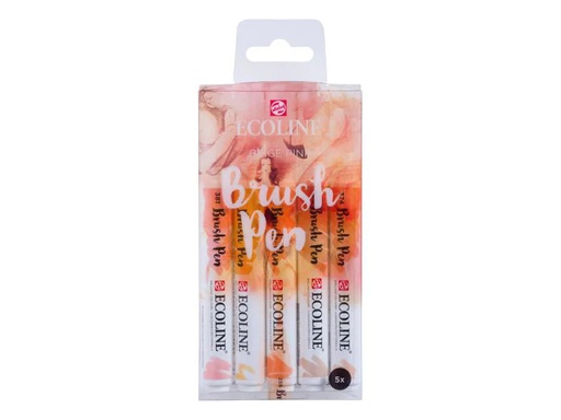 [90076488 997078] Talens Brushpen Ecoline  5er Set, Rosa