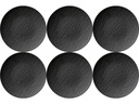 Villeroy & Boch Speiseteller Manufacture Rock Ø 25 cm, 6 Stück, Schwarz