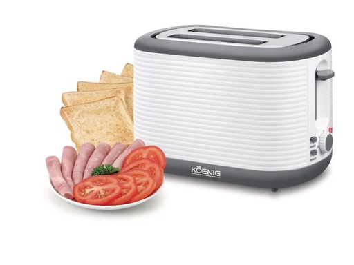 [90076758 556018] Koenig Toaster Stripes Weiss/Grau