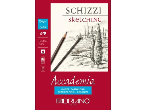 [90076786 1116224] Fabriano Zeichenblock Sketching A5, 50 Blatt