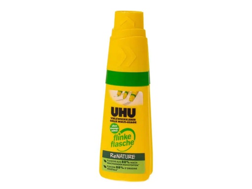 [90077033 415966] UHU Klebestift «flinke flasche» ReNature 40 g, Transparent