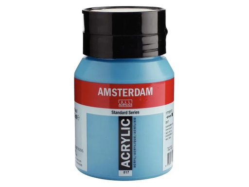 [90077100 995967] Amsterdam Acrylfarbe Standard 517 Königsblau deckend, 500 ml