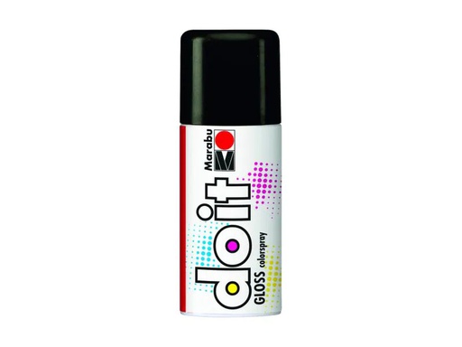 [90007694 556571] Marabu Sprühfarbe do it Gloss 150 ml, Schwarz