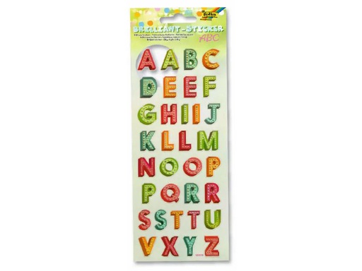 [90077253 599714] Folia Motivsticker Brilliant ABC Mehrfarbig  1 Stück