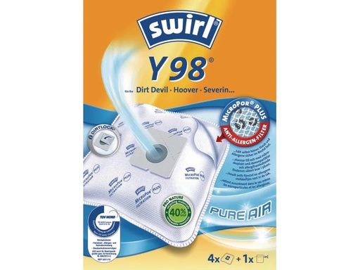 [90077266 214455] Swirl Staubfilterbeutel Y 98 4 Stück