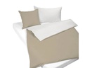 Nobilium Duvetbezug Mia 160 x 210 cm, Ivory/Taupe