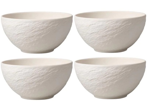 [90007728 907481] Villeroy &amp; Boch Snackschale Manufacture Rock 14 cm, 4 Stück, Weiss
