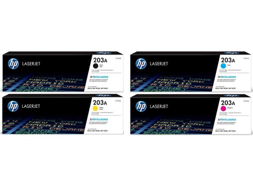 [90007732 834956] HP Rainbow Kit Nr. 203A (CF540A-CF543A) BL/C/M/Y