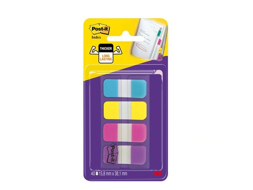 [90077578 1125980] Post-it Page Marker Post-it Index Strong 4 x 10 Stück, 16 x 38 mm