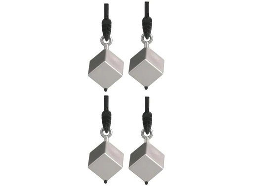 [90077697 920543] d-c-table Tischtuchbeschwerer  Cube 4 Stück