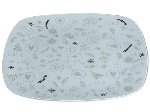 [90077700 1186524] Leonardo Teller X-Mas Icons 32 x 32 cm, 1 Stück, Grau