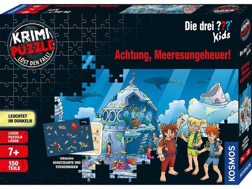 [90077861 1094593] Kosmos Puzzle Die drei ??? Kids – Achtung, Meeresungeheuer!