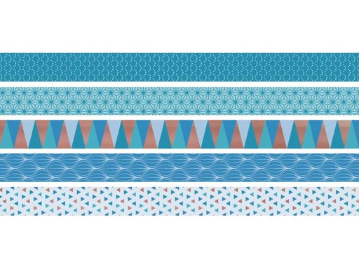 [90077972 665425] Heyda Washi Tape Triangle Azur Blau