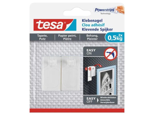 [90078060 491948] tesa Klebenagel 0.5 kg für Tapeten + Putz