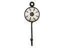 Tranquillo Wandhaken handbemalt Beige/Schwarz
