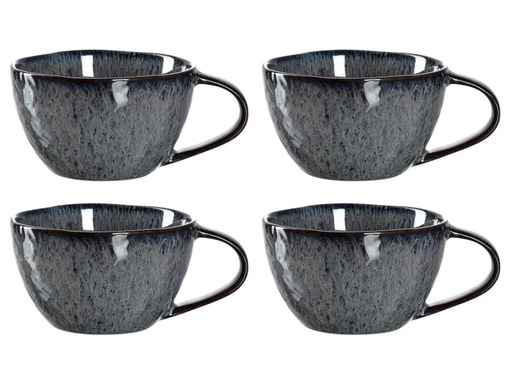 [90078220 1027728] Leonardo Kaffeetasse Matera 290 ml, 4 Stück, Anthrazit