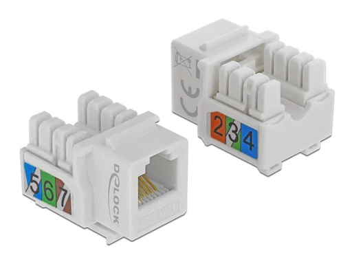 [90078233 1025638] Delock Keystone-Modul RJ-12 LSA Cat.3 UTP Buchse,weiss