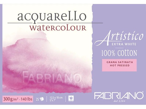 [90078328 1116202] Fabriano Aquarellblock Artistico Extra White 12.5 x 18 cm