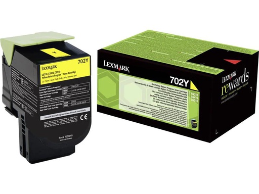 [90078370 240597] Lexmark Toner 70C20Y0 Yellow