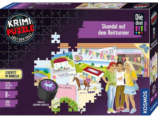 [90078511 1202515] Kosmos Krimi-Puzzle Die drei !!! - Reitturnier