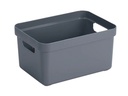 Sigma Home Aufbewahrungsbox 13 l Dunkelblau/Grau