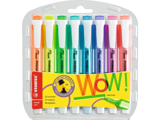 [90078553 576033] STABILO Textmarker Swing Cool 8 Stück