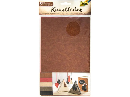 [90078563 1081056] Folia Kunstleder 17 x 27 cm 5 Blatt